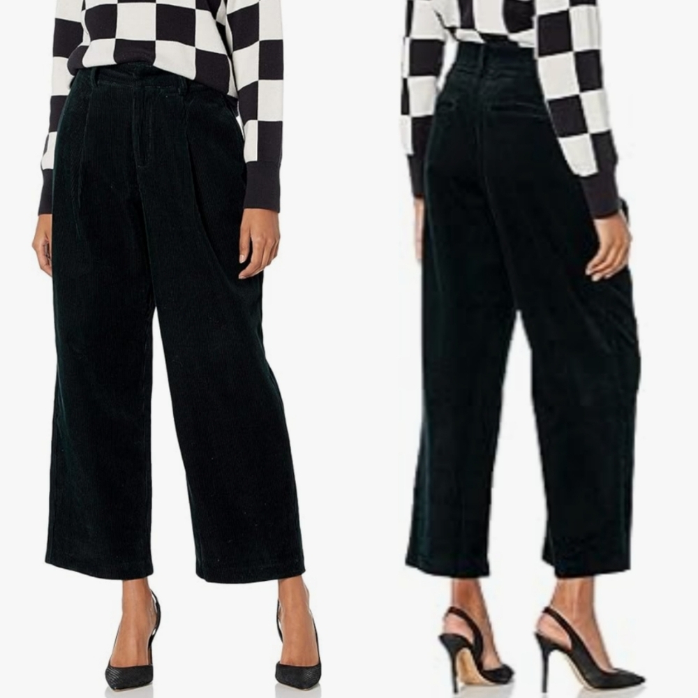 NWT BLANK NYC Black Corduroy Pants Size 30